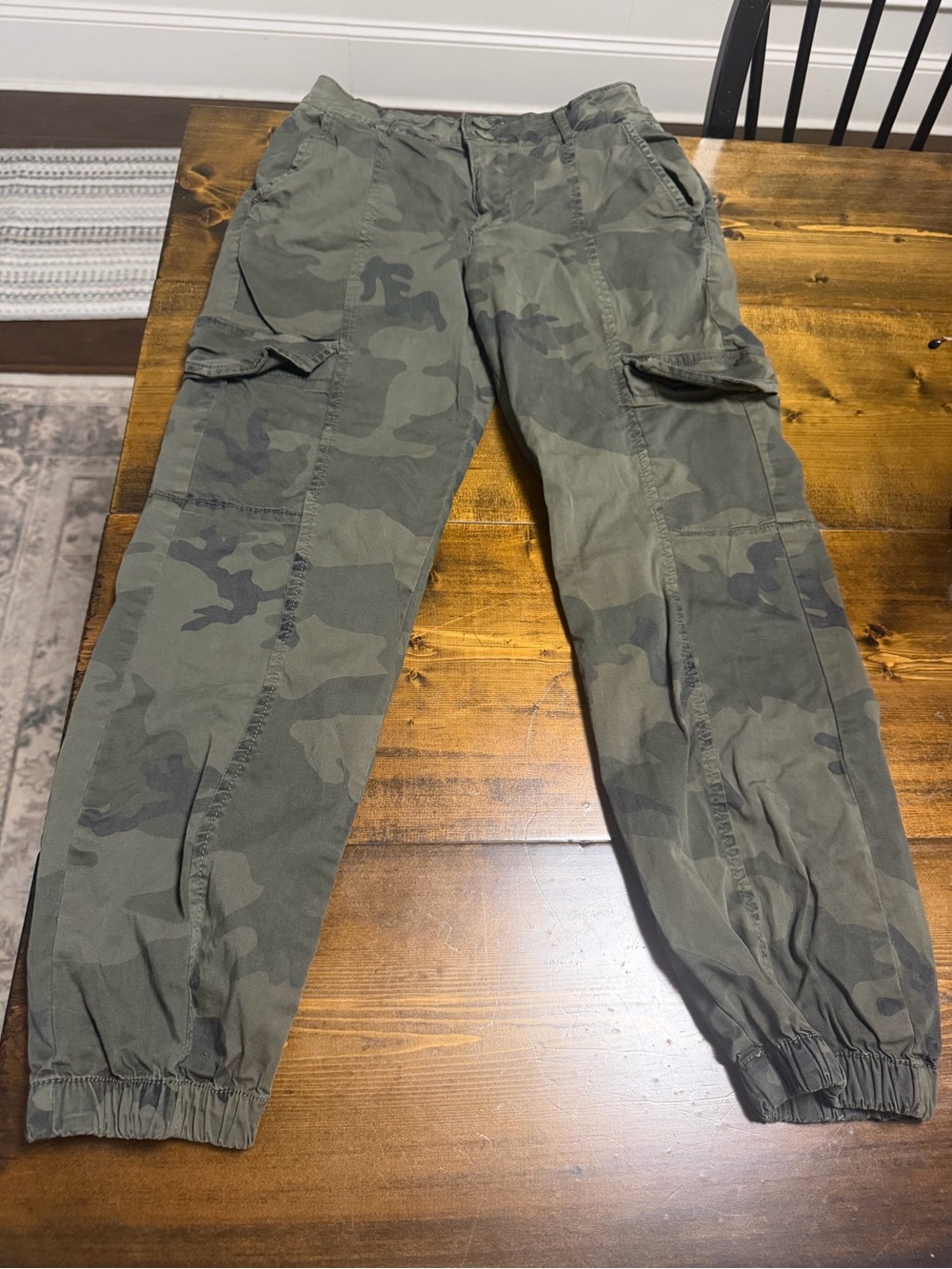 Sanctuary Olive Green Camo Cargo Joggers